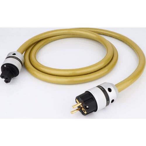 Hifi Audio VDH M.C the Mainsstream Hybrid Halogen Free Power Cable Aluminium Schuko Plug Cord Hi-end EU Version Plug