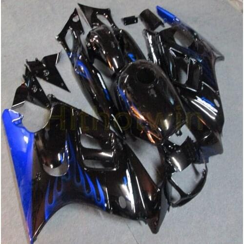Screws+blue flames motorcycle body kit for CBR600F3 1997-1998 F3 97 98 ABS Plastic Fairing+Screws+blue flames