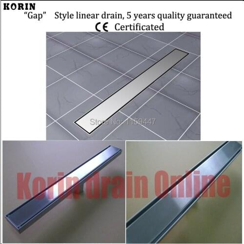 900mm "Smooth" Style Stainless Steel 304 Linear Shower Drain, Vertical Drain, Floor Waste, Long floor drain, Shower channel