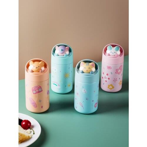 Small Thermal Insulated Bottle Mini-Portable Small Female Student Cup Simple
