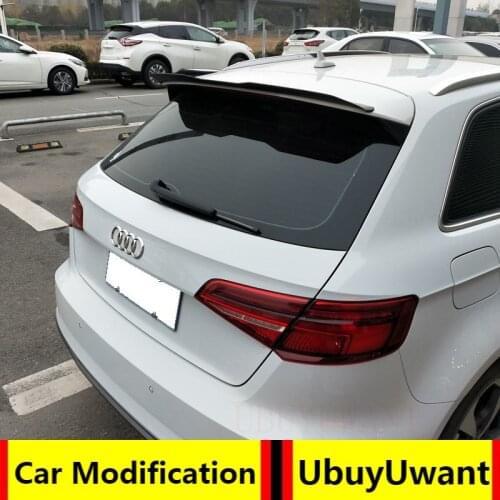 UBUYUWANT Painted Deflector Spoiler Tail Rear Wings Primer Color Rear Spoiler For Audi A3 2014 2015 2016 2017 2018 2019