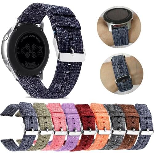 20 22mm Nylon Watch Wrist Straps For Xiaomi Huami Amazfit GTS GTR 42 47mm Bracelet Amazfit Stratos 2S 3 Bip U/S GTS2e WatchBands