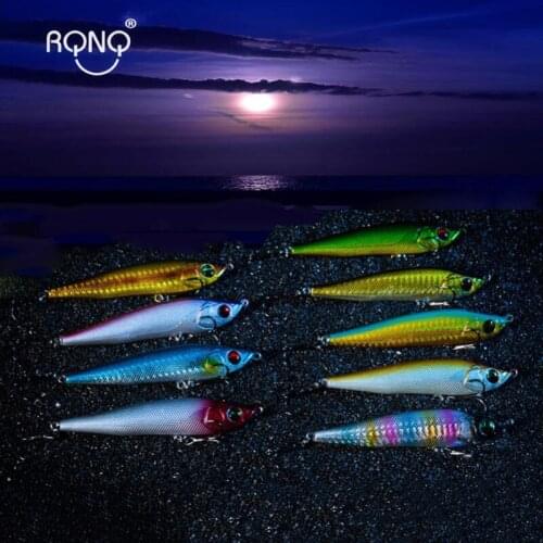 RQNQ 1pc Top Fishing Bait 9 Color Minnow Fishing Lure 8CM/13G Fishing Tackle 6# Hook Retail Box Packaging Fishing Lures