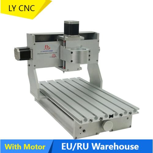 Cheap price 3020 DIY CNC Router frame lathe bed 30X20cm with stepper motors and limited switch