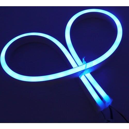 XUNATA RGB LED Strip Neon Light for Decorations 5V 12V 60LEDs Waterproof Rope string Lamp EU Plug RF 21 keys Controller for RGB