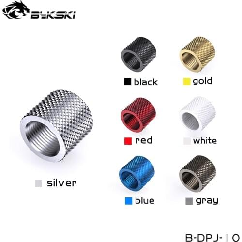 BYKSKI G1/4'' 15mm Extension Fittings Adapter Water Cooling Build Fittings Female To Female Straight Through Connector,B-DPJ-10