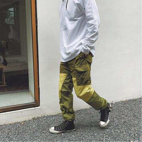 Spring Metal Nylon Tooling Style Mens Trousers Boy Pants