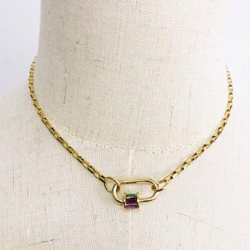 2020 summer punk chain pendant necklace high-quality stainless steel chain does not fade women fashion charm neck choker jewelry