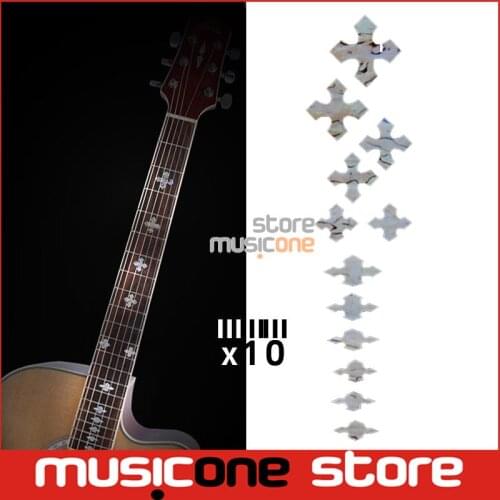 10Pcs Imitation Abalone Gross Fretboard Inlay Sticker for Acoustic Electric Guitar