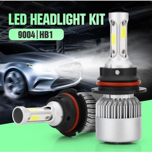 ECAHAYAKU 2Pcs Auto H4 LED H7 H11 H27 9006 9004 H1 H3 HB3 S2 Car Headlight Bulbs 72W 7600LM Automobiles Lamp 6500K DC 12V LEDS