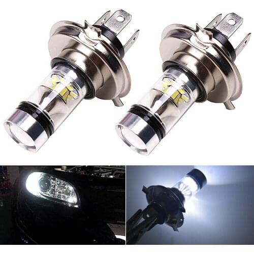 2pcs Car H4 9003 HB2 8000K Hi/Lo Beam 20 LED Fog Light Driving DRL Bulb White Lamp