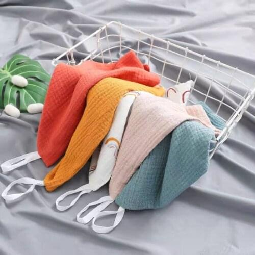 5 Pcs Baby Bath Towel Handkerchief Cotton Burp Cloth Soft Absorbent Gauze Kindergarten Washcloth 45BF