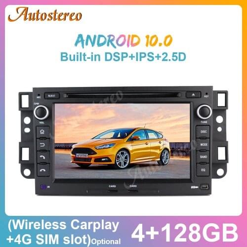 For Chevrolet Aveo Captiva 2002-2011 Android 10.0 4+128 Car GPS Navigation Auto Stereo Head Unit Tape Recorder Multimedia Player