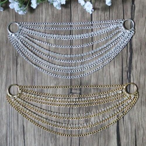 Free Shipping Wholesale 12pcs/lot 7" Rhinestone Connector For Swimming Wear Bikini Connector Invitation BK32901