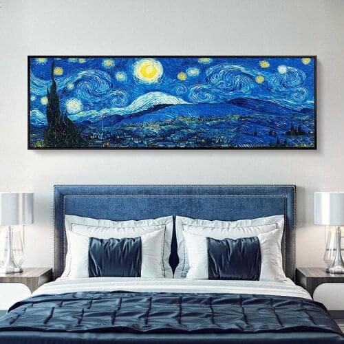 Large 5D DIY Diamond Painting Cross Stitch Van Gogh Starry Sky Full Square Resin Drill Diamond Embroidery Room decoration