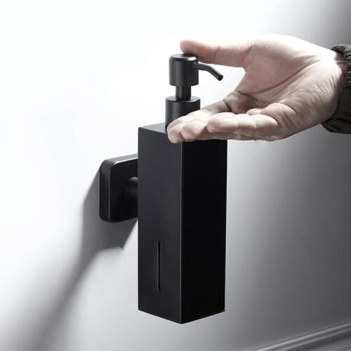 Stainless Steel Liquid Soap Bottle 200ml Kitchen Bathroom Wall Mount Shampoo Wash Hair Container Lotions Press Pump Dispenser