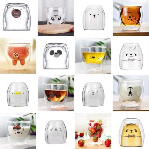 Dateco Double Wall Glass Cups