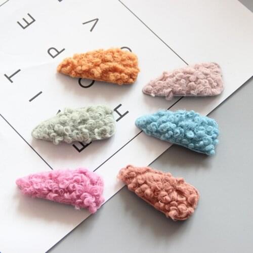 5 Colors Children Hairpins Of Cute Girl Hair clips Small And Cute Soft Plush You Ball Hair clip Children Headdress Children Hair
