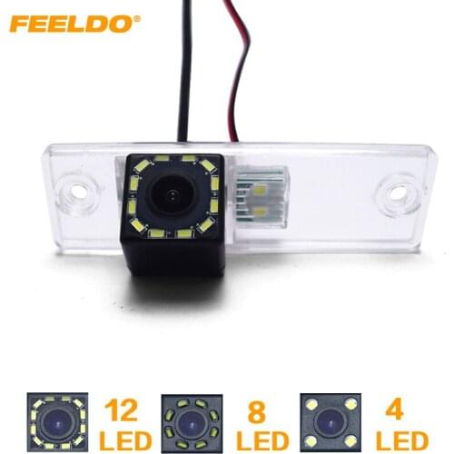FEELDO Special Car CCD Rear View Parking Camera Whit 4/8/12LED For GREUR FRV Reverse Backup Camera #HQ3697