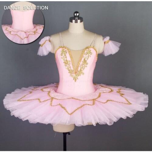 Girls Classical Ballet Dance Tutu Pink Pre-Professional Ballet Tutus Ballerina Costume for Child and Adult Solo Dance BLL046