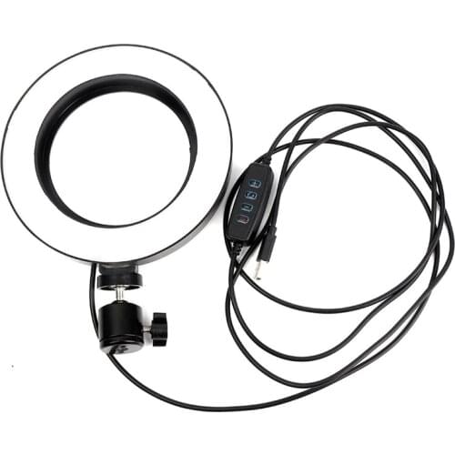 Photography LED Selfie Ring Light lamp Steepless Lighting ring Dimmable With Cradle Head For Video Live YouTube lamp