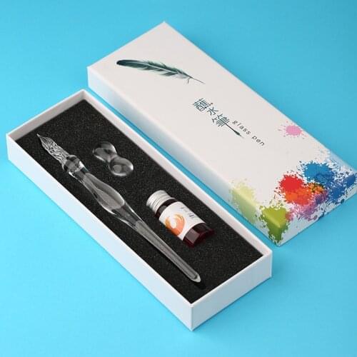 Creative Fresh Handmade Glass Dip Pen Adult Painting Student Writing Crystal Pen
