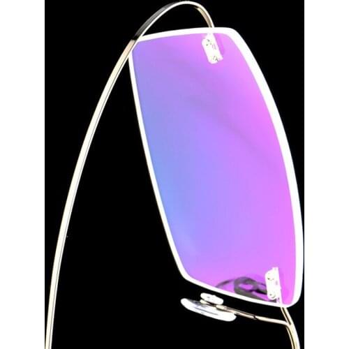 Fashion Square Rimless Glasses Frame Women Men Brand Ultralight Alloy Optics Eyewear Frames No Diopter Eyeglasses RX Able