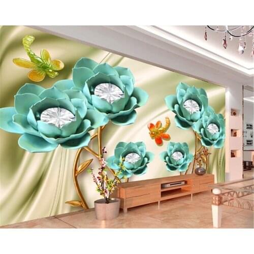 Beibehang mural Painting wallpaper living room background photo HD floral relief 3D visual effect hotel badroom wallpaper mural