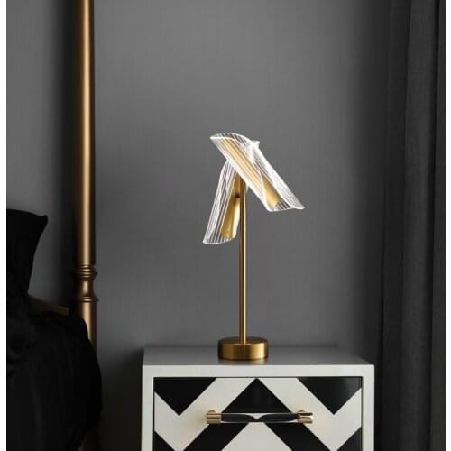 Nordic LED Table Lamp Living Room Lamp Bedroom Bedside Table Light Post Modern Vertical Table Lamp Home Improvement Desk Light