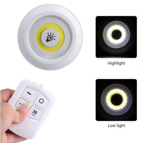 NEW LED Under Cabinet Light with Remote Control Battery Operated LED Closets Lights for Wardrobe Bathroom lighting Dimmable