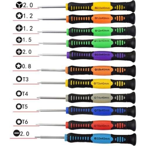 1Pc Screwdriver P2 P5 0.8 1.2 Pentalobe Y 2.0 1.2 1.5 2.0 Phillips Flatted T3 T4 T5 T6 for Macbook Air / Pro Phone Repair Tools