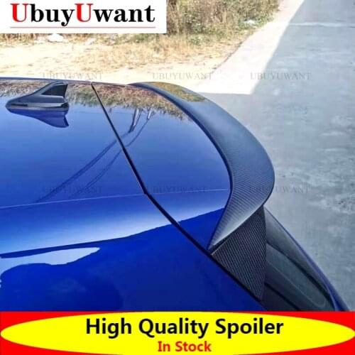 UbuyUwant For Volkswagen Golf8 Mk8 2020 2021 Spoiler Carbon Fiber Decorative Pattern Rear Wing Golf 8 High Quality