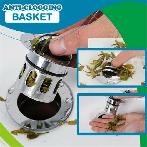 Universal Wash Basin Bounce Drainer Filter Anti-Clogging Bathroom Sink Drainer Household B99