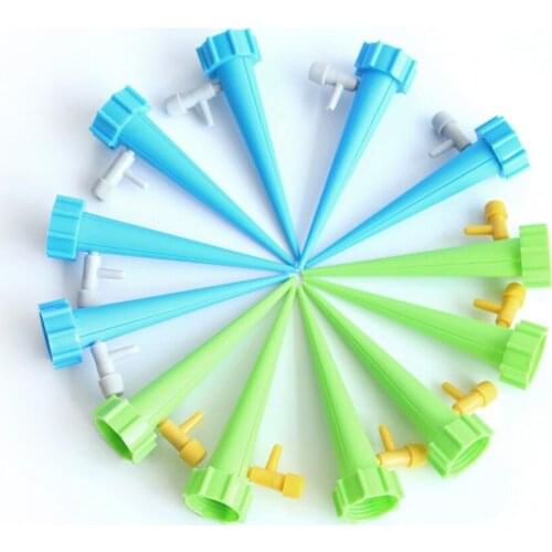 Home Garden Automatic Watering Device with Switch Control Valve Water Flow Adjustable Irrigation System 12pcs/set