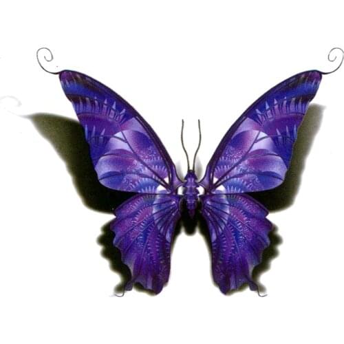 100pcs Purple Butterfly Waterproof Temporary Tattoos Men Fake Tattoo Tatuajes Tatoos Temporarles For Women Pesca Henna Tattoo