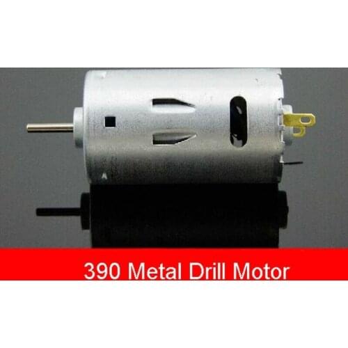 1pcs 390 DC 6-24V 26000RPM High Speed High Torque Strong Magnet Motor Great Torsion Diameter 27.6mm for DIY Electric Drill Motor