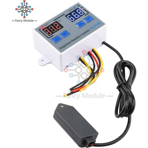 W1099 DC12 24V 10A Digital Temperature Humidity Controller Egg Incubator Thermostat Humidity Controller Direct Output Hygrometer