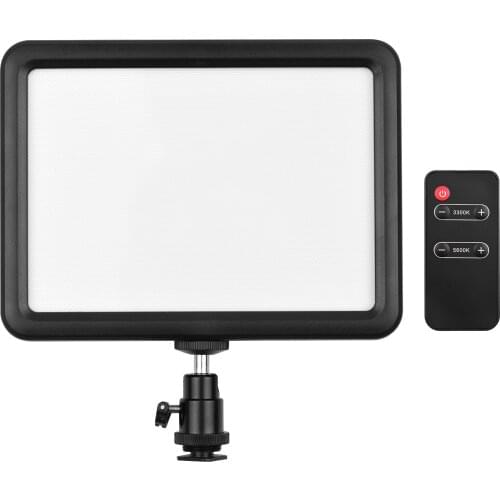 116LEDs Video Camera Light Portable Camera Photo Light Panel Bi-Color 3300K-5600K with Cold Shoe Adapter/Remote Control