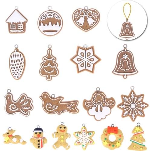 17Pcs Animals Hand Snowflake Pendants Christmas Tree decoration Christmas