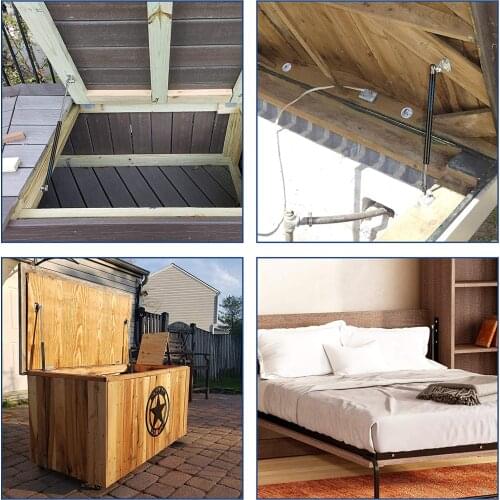 19.7inch/500mm Force 100Lbs/445N Pickup Truck Cap Tool Box Utility Box Lid Topper Camper Shell Gas Struts Lift Support Dampers