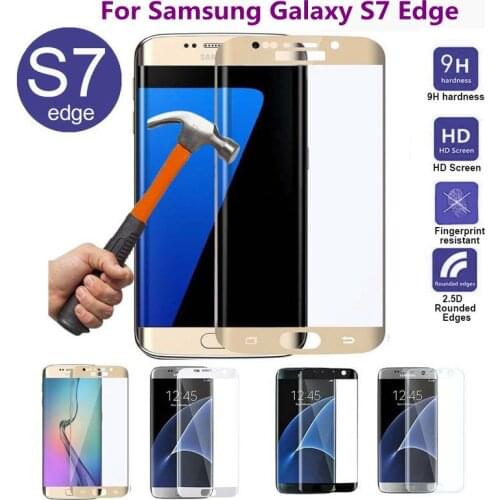 3D Curved Tempered Glass For Samsung Galaxy S7 Edge Full Screen Cover Explosion-proof Screen Protector Film For Samsung S7 Edge