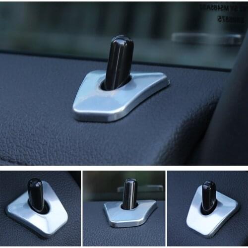 4Pcs New Chrome Door Bolt Decoration Cover Trim Car Accessories Door Latch Circle Sequins For BMW NEW 5 series G38 Car Styling