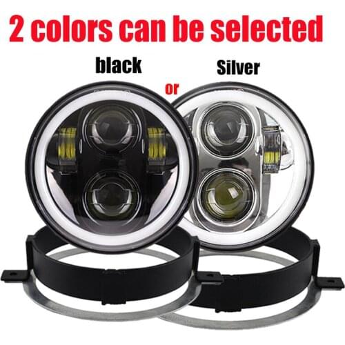 5.75inch Led Headlamp with brackets For Honda VTX Motorcycle Headlight 2002-2009 VTX1300 & VTX1800 No F models Colorful