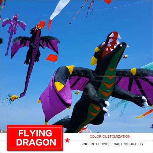 6.5m Flying Dragon Kite Kite Pendant for Audlts 3D Solid outdoor Fun Toys Kite Festival Show Kite
