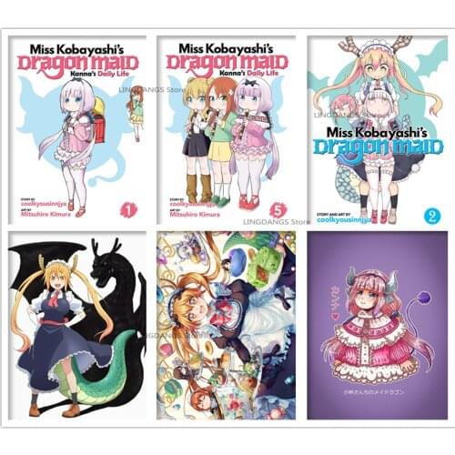 5d Diy Diamond Painting Anime Kobayashi San Chi No Maid Poster Japanese Cartoon Tv Diamond Mosaic Cross Stitch Home Decor Gift