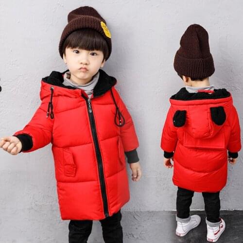 New Kids Winter Jacket Boys hooded 3 colors warm coats Boys Winter Jacket 7WT031