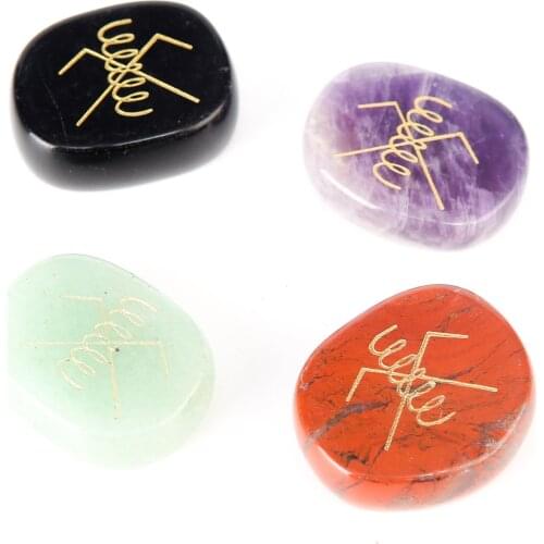 Reiki Rama Symbol Yoga Spiritual Chakra Meditation ornaments Natural crystal stone jewellery