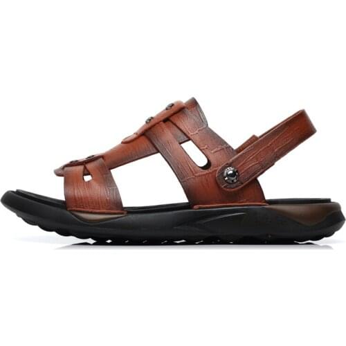 Breathable footwear jelly large slip em masculino sandale 39 mens rubber couro mountain on vietnam comfort shoes genuine roman