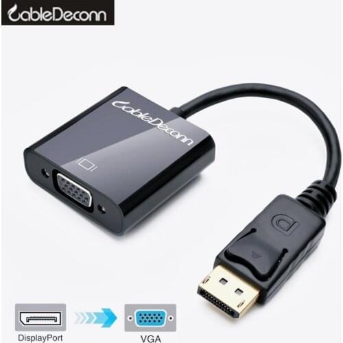 Cable adapter displayport to vga adapter big DP TO VGA cable Male to Female Adapter For pc Monitor hdtv projector display