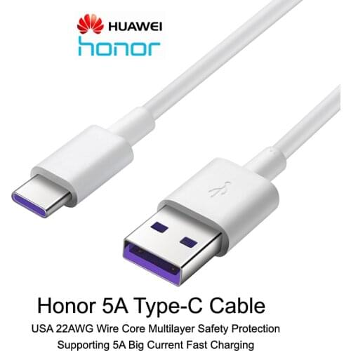 Huawei 5A USB Type-C and C to C Cable For Fast Charge and Data Transfer With USA 22AWG Wire Core High Quality